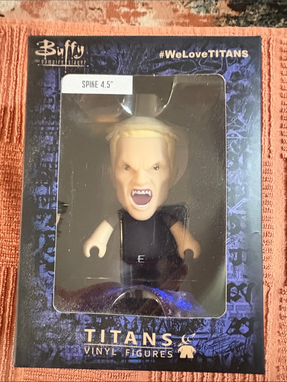Buffy Spike 4.5" Titans Vinyl Figure - Blonde Hair, Black Outfit Nerd Box Exc